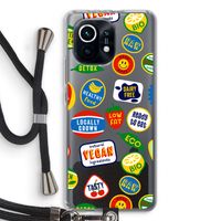 Fruitsticker: Xiaomi Mi 11 Transparant Hoesje met koord