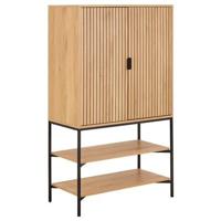 Giga Living - Wandkast Naturel Eikenlook - 80x40x140cm - Juna