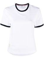 Thom Browne t-shirt à ourlet asymétrique - Blanc