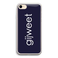 Gijweet: iPhone 7 Transparant Hoesje