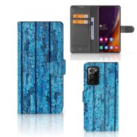 Samsung Galaxy Note20 Ultra | Book Style Case | Wood Blue