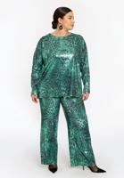 Yoek Pantalon MOIRA | Groen | Maat 46/48