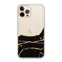 Gouden marmer: iPhone 13 Pro Max Transparant Hoesje