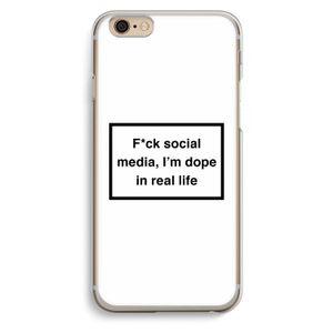 I'm dope: iPhone 6 / 6S Transparant Hoesje