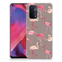 OPPO A74 5G | A54 5G | TPU Hoesje | Flamingo
