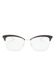 Mykita lunettes de vue Celia à monture papillon - Marron