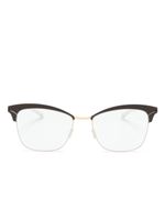 Mykita lunettes de vue Celia à monture papillon - Marron