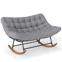 Dubbele Schommelstoel Extra Grote Schommelstoel met Dikke Kussens