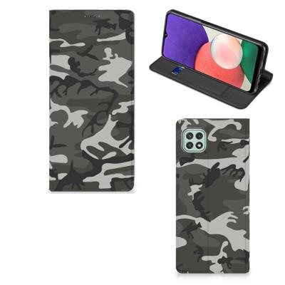 Samsung Galaxy A22 5G | Hoesje met Magneet | Army Light