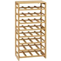 5five Wijnrek - 8 lagen - 32 flessen - bamboe hout - 45 x 24 x 89 cm