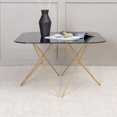 Nohr Salontafel 'Dominique' Marmerlook, 80 x 80cm, kleur Zwart