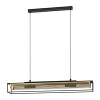 EGLO Nohales Hanglamp - E27 - 112 cm - Zwart|Goud - Staal