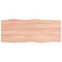 The Living Store - Houten tafelblad - 100 x 40 x 6 cm - Massief eikenhout