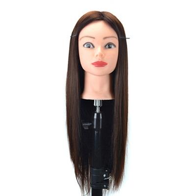 Praktijk disc haar gevlochten mannequin hoofd pruik styling trimmen hoofd model (Marron)
