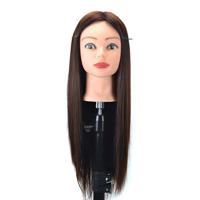 Praktijk disc haar gevlochten mannequin hoofd pruik styling trimmen hoofd model (Marron)