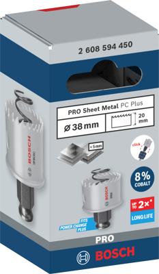 Bosch Accessoires PRO Sheet Metal PC Plus gatzaag | 38 mm - 2608594450
