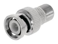 Valueline vlsp41965m antenne adapter bnc male - f-connector female zilver Valueline vlsp41965m antenne adapter bnc male - f-connector female zilver