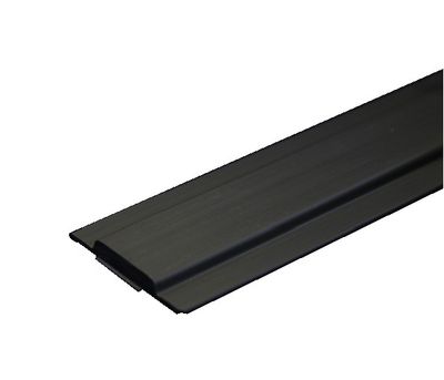 Onderrail voor plisséhordeur kunststof - 200 cm - grijs