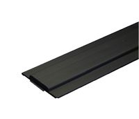 Onderrail voor plisséhordeur kunststof - 200 cm - grijs