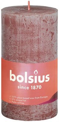 Bolsius Rustiekkaars shine 100/50 suede brown (1 st)