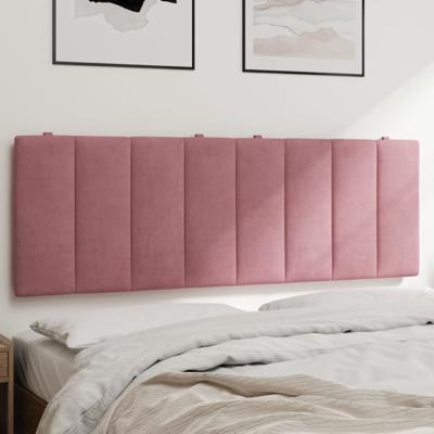 Hoofdbordkussen 120 cm fluweel roze