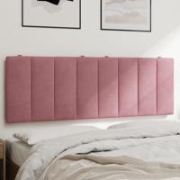 Hoofdbordkussen 120 cm fluweel roze