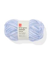 HEMA Acryl Garen Blauw Melange 100gram 250meter