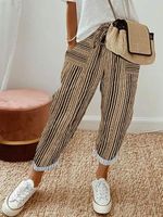 Abstract Stripes Loose Casual Pants - thumbnail