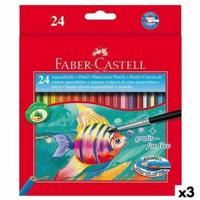 Aquarel Kleurpotloden Faber-Castell Multicolour 3 Onderdelen