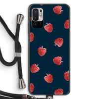Framboosjes: Xiaomi Redmi Note 10 5G Transparant Hoesje met koord