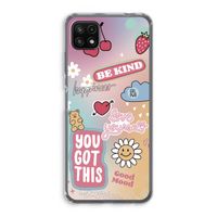 Positivity: Samsung Galaxy A22 5G Transparant Hoesje