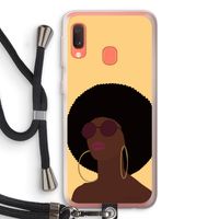 Golden hour: Samsung Galaxy A20e Transparant Hoesje met koord