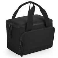 Bagbase koeltasje/lunch tas model Compact - 24 x 17 x 17 cm - 2 vakken - zwart - klein model   -