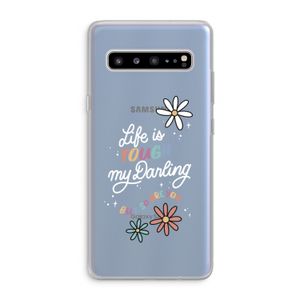 Tough Life: Samsung Galaxy S10 5G Transparant Hoesje