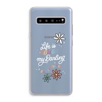 Tough Life: Samsung Galaxy S10 5G Transparant Hoesje