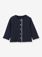 Vestje van biologisch katoenen sweatstof baby CYRILLUS marineblauw