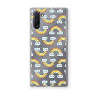 Regenboog: Samsung Galaxy Note 10 Transparant Hoesje
