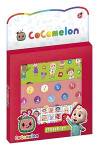 Cocomelon stickerset - 3 vellen en speelachtergrond - creatief speelgoed