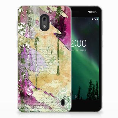 Smartphone hoesje Nokia 2 Letter Painting