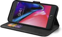 BeHello iPhone 8 Plus 7 Plus 6s Plus 6 Plus Hoesje - Gel Wallet Case Met Ruimte Voor 3 Pasjes - Zwart - thumbnail
