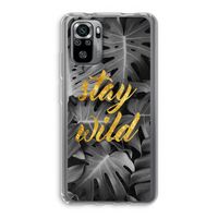 Stay wild: Xiaomi Redmi Note 10S Transparant Hoesje