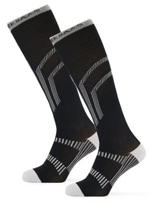 Poederbaas Skisokken Lightweight 2-pack Zwart-35/38