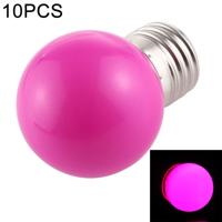 10 stuks 2W E27 2835 SMD Home Decoratie LED gloeilampen DC 12V (paars licht)