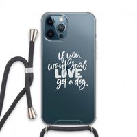 Partner in crime: iPhone 13 Pro Max Transparant Hoesje met koord