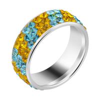 Ring met steentjes Chirurgisch Staal 316L Ringen