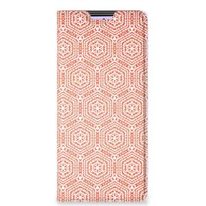 Xiaomi Redmi Note 10 Pro Hoesje met Magneet Pattern Orange