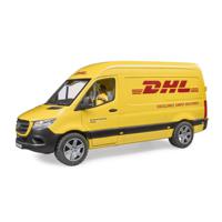 Bruder MB Sprinter DHL met pakketbezorger - 2671 - thumbnail