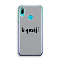 Topwijf Grijs Zwart: Huawei P Smart (2019) Transparant Hoesje
