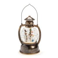 Konstsmide?Snowglobe lantaarn - sneeuwpop - klassiek - 20 cm - met verlichting - sneeuwlantaarn