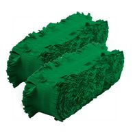 Set van 3x stuks feest/verjaardag versiering slingers groen 24 meter crepe papier